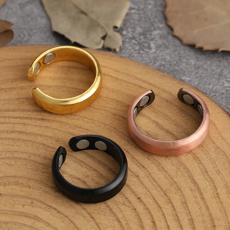 Fashion anti Snoring Open Rings for Men Women Weight Loss Energy Adjustable Ring Sleeping Breath Health Treatment Jewelry