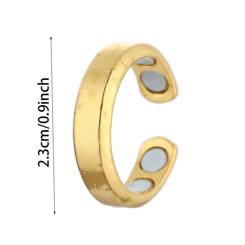 Fashion anti Snoring Open Rings for Men Women Weight Loss Energy Adjustable Ring Sleeping Breath Health Treatment Jewelry