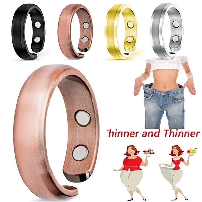 Fashion anti Snoring Open Rings for Men Women Weight Loss Energy Adjustable Ring Sleeping Breath Health Treatment Jewelry