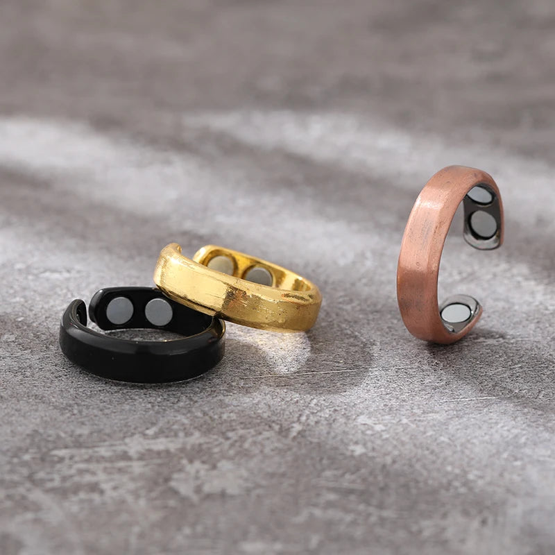 Fashion anti Snoring Open Rings for Men Women Weight Loss Energy Adjustable Ring Sleeping Breath Health Treatment Jewelry